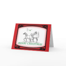 Cartão de Natal árabe do cavalo