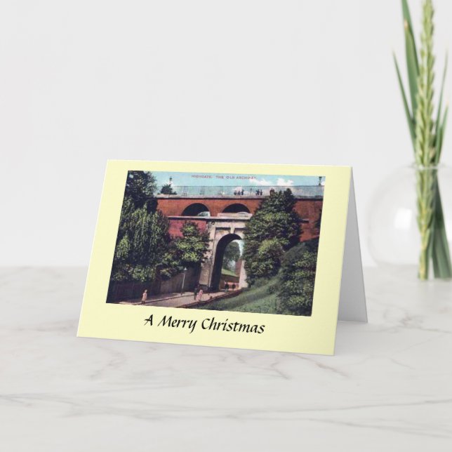 Festividades Cartão de Natal - Archway, Highgate, Londres (Frente)