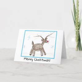 Festividades Cartão de Natal - Arte Infantil - Rudolph