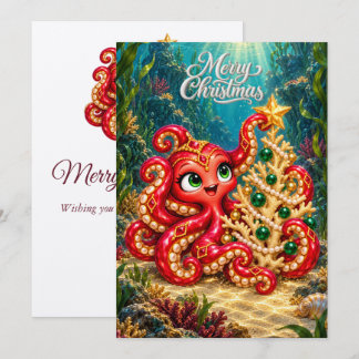 Festividades Cartão de Natal – Árvore de Coral Encantada de Eva