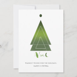 Festividades Cartão de Natal Árvore de Natal Geométrica Mínima