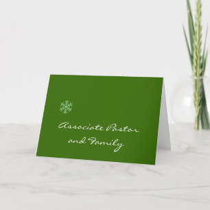 Festividades Cartão de Natal Associado Pastor/Família