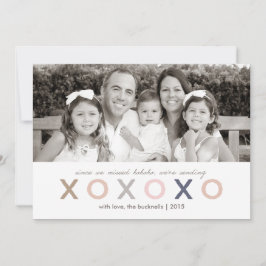 Festividades Cartão de Natal atrasado de XO XO XO |