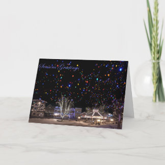 Festividades Cartão de Natal:  'Aurora boreal