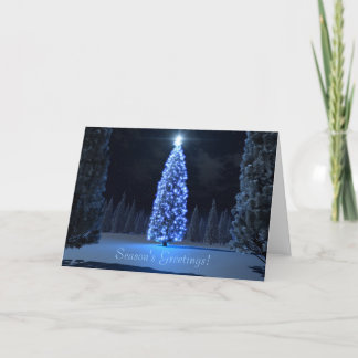 Festividades Cartão de Natal Azul