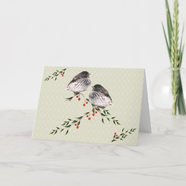Festividades Cartão de Natal Baby Juncos (Frente)