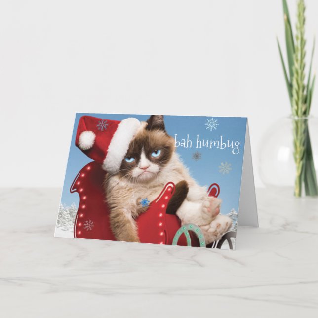 Festividades Cartão de Natal - Bah Humbug (Frente)