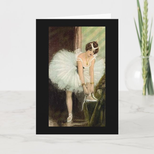Festividades Cartão de Natal Ballerina (Frente)