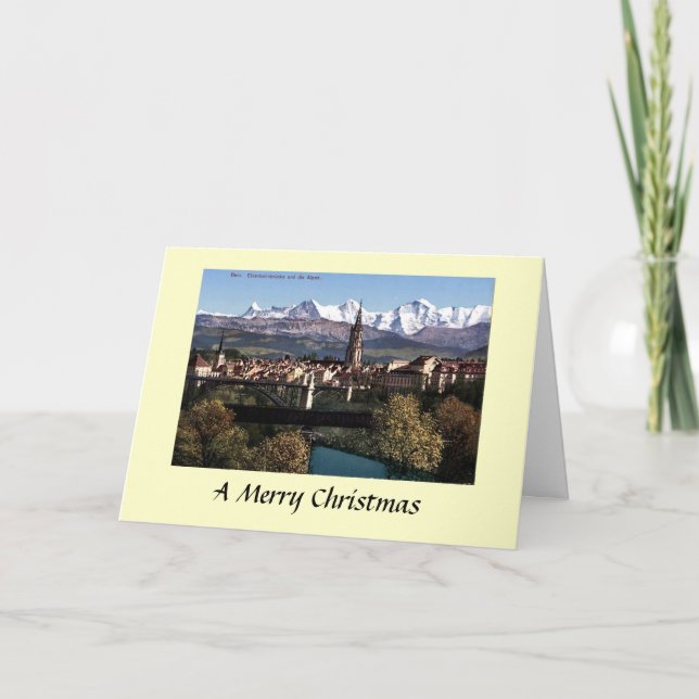 Festividades Cartão de Natal - Berna, Suiça (Frente)