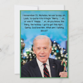 Festividades Cartão de Natal Biden