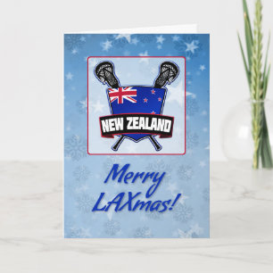 Festividades Cartão de Natal Blindagem de Lacrosse Nova Zelândi
