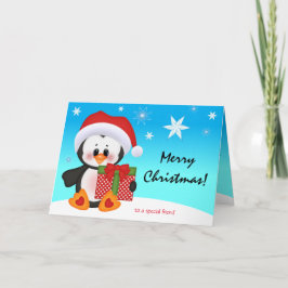 Festividades Cartão de Natal Bonito e Engraçado Presente no Pin