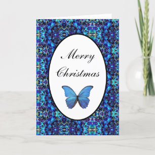 Festividades Cartão de Natal - Borboleta Azul