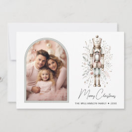 Festividades Cartão de Natal Botânico do Invólucro da Elegante