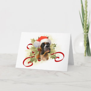 Festividades Cartão de Natal Boxer