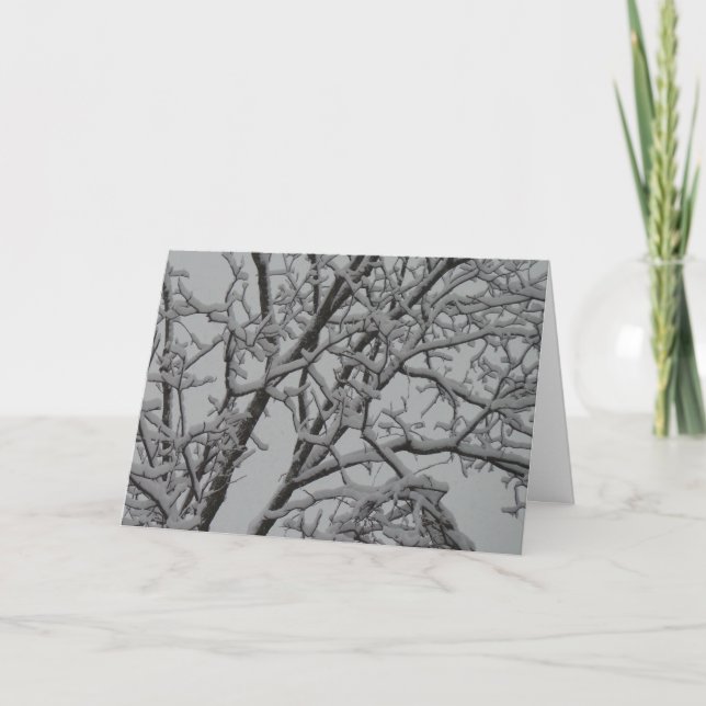 Festividades Cartão de Natal Branco (Frente)