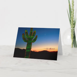 Festividades Cartão de Natal Cactus