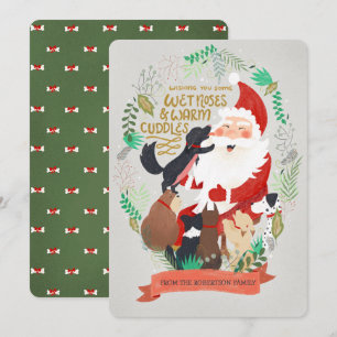 Festividades Cartão de Natal Canine