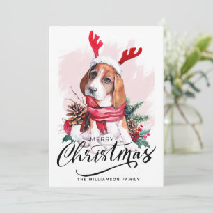 Festividades Cartão de Natal Cão Cachorro Cachorro