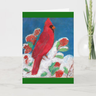 Festividades Cartão de Natal cardinal