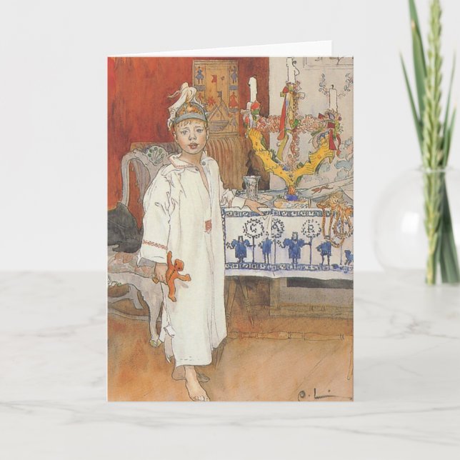 Festividades Cartão de Natal - Carl Larsson (Frente)