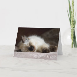 Festividades Cartão de Natal Catnapping
