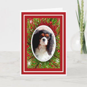 Festividades Cartão de Natal Cavalier King Charles Spaniel