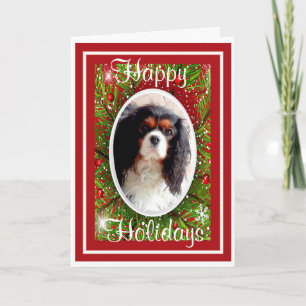 Festividades Cartão de Natal Cavalier King Charles Spaniel