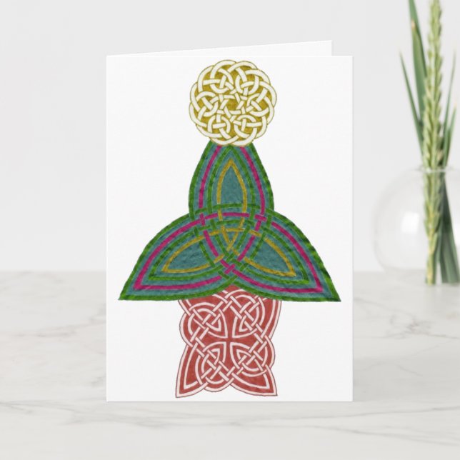 Festividades Cartão de Natal celta (Frente)