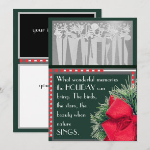 Festividades Cartão de Natal Central Park Flat 5x7