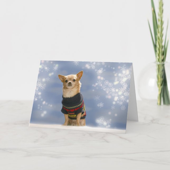 Festividades Cartão de Natal Chihuahua (Frente)