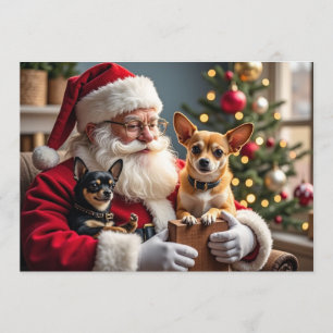 Festividades Cartão de Natal Chihuahua