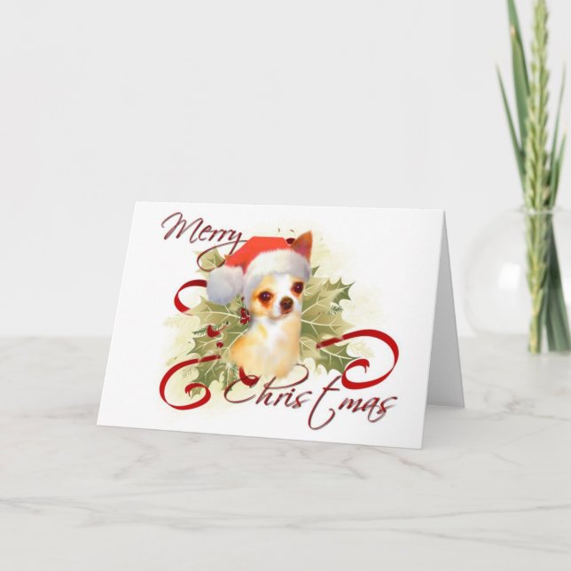 Festividades Cartão de Natal Chihuahua (Frente)