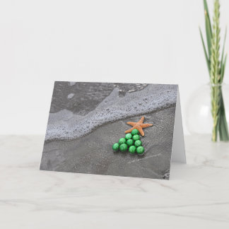 Festividades Cartão de Natal chique da praia