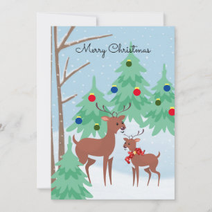 Festividades Cartão de Natal 'Christmas In The Woods'