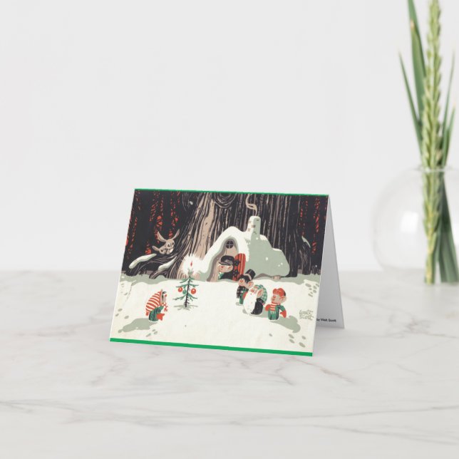 Festividades Cartão de Natal Classic Walt Scott (Frente)