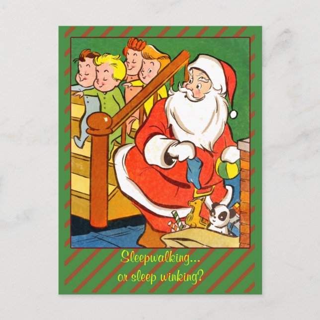 Festividades Cartão de Natal clássico ou cartão postal (Frente)