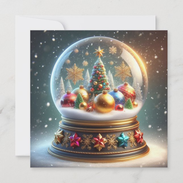 Festividades Cartão de Natal colorido! (Frente)