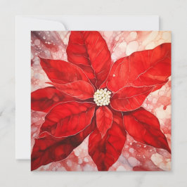 Festividades Cartão de Natal colorido de poinsettia