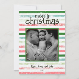 Festividades Cartão de Natal Colorido Personalizado