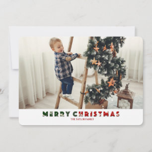 Festividades Cartão de Natal com 4 Fotos