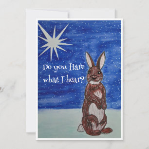 Festividades Cartão de Natal com Bunny