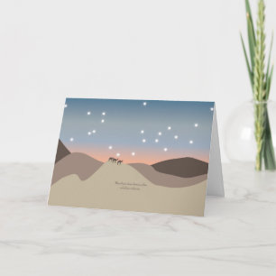 Festividades Cartão de Natal com camelos