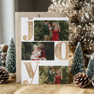 Festividades Cartão de Natal com Foto da Família