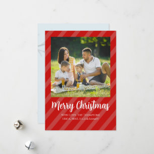 Festividades Cartão de Natal com Foto do Cardinal Vermelho