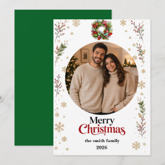 Festividades Cartão de Natal com Foto | Feliz Natal