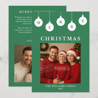 Festividades Cartão de Natal com Foto Personalizado