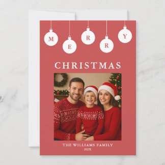 Festividades Cartão de Natal com Foto Personalizado