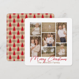Festividades Cartão de Natal com Foto Simples Prazeres País Ver