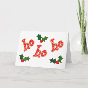 Festividades Cartão de Natal com Holly